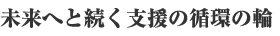 未来へと続く支援の循環の輪