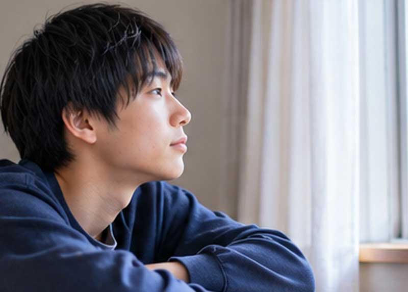 家の中にいる少年
