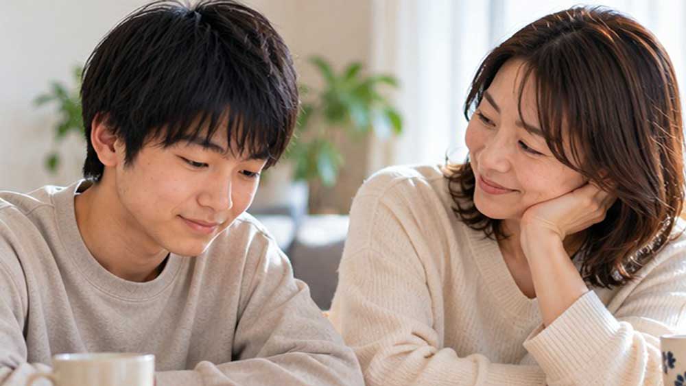 母親と息子